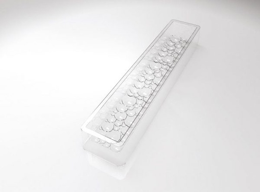 [08056029] 000366 PCB MOULES BÛCHES BOULES 51X8 CM H. 6,5 CM4PCES ***s/cd***