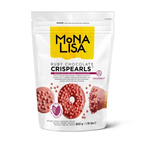 [03070242] MONA LISA CHF-BS-22274E4-07B CRISPEARLS AARDBEI  0,8KG