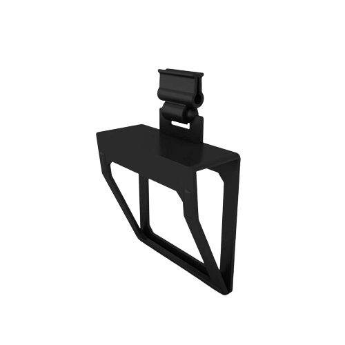 [43604093] PAKKET 10 ZWARTE KLEMMEN DRAAIBARE DOOS BEVESTIGING ZWART ZACHT ETIKET