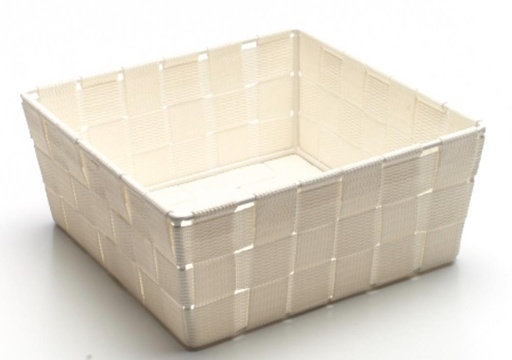 [60300261] SM CREAM ROPE SQUARE BASKET 20X20XHT8CM