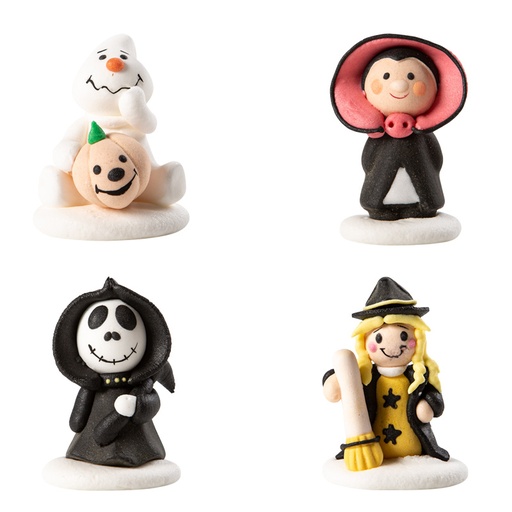 [08082234] 1091124 ASSORTIMENT HALLOWEEN SUIKER FIGUUR 3D 55MM 24ST ***S/CDE***