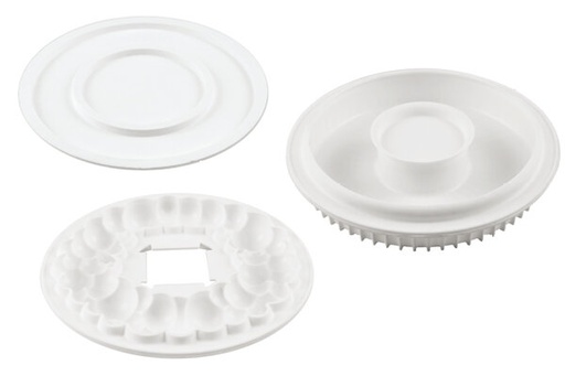 [51657244] SILIKOMART KIT BUBBLE CROWN MOLD Ø 180MM H 34MMVOL 1000ML TORTAFLEX