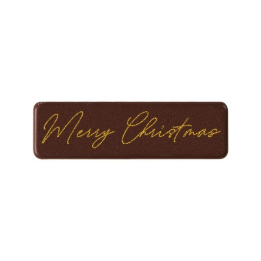 [08054941] 2015383 PLAQUETTTE MERRY CHRISTMAS  4,5X1,3CM 36PCS ***S/CDE***