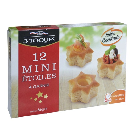[05101506] 3TOQUES MINI KAARSEN MINI STERREN 12ST ***BESCHIKBAAR EINDE JAAR***
