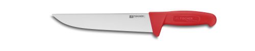 [50407214] FISCHER BUTCHER KNIFE 25CM RED HANDLE 3010-25