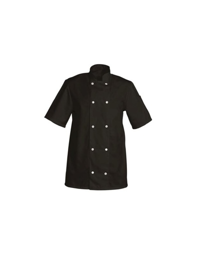 [70408877] SNV ZWARTE STOFFEN JAS MAAT 4 (52-54) POLY/KATOEN 210GR LANGE MOUWEN