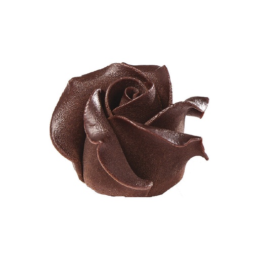 [08063324] 1012291/77491 ROSES EN CHOCOLAT FONDANT 4CM 15 PCES ***S/CDE***