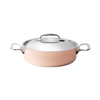 [57659313] DE BUYER SAUTE PAN WITH HANDLES 28CM COPPER STAINLESS STEEL INDUCTION