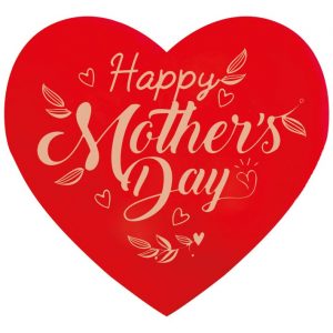 [08057936] PCB Hearts WC Happy mother's day 5,8x5,4 cm 100pces ***s/cd***