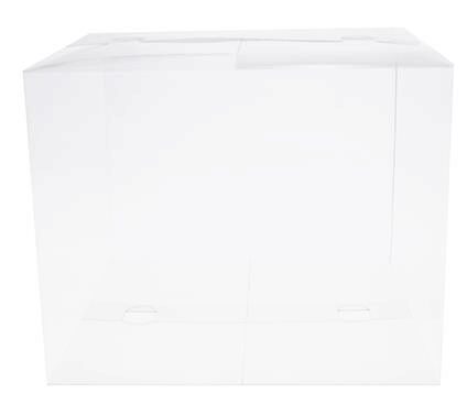 [60700318] BOITE PLIANTE TRANSPARENTE 250X250/200MM + FOND OR