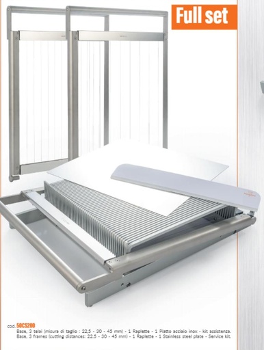 [54418800] 50CS200 ALUMINUM GUITAR BASE 60X40CM CUTTING PLAN 380X400MM 3 ARMS 22.5/30 AND 45MM