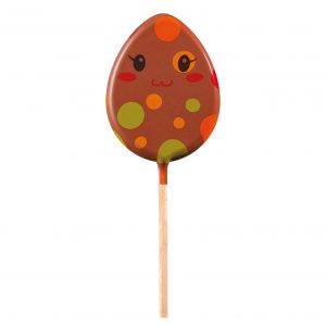 [08057046] 061208 PCB LOLLIPOPS CL EGGS 5 DESIGNS H. 6.5 CM AND BAGS 60PCS ***S/CD***