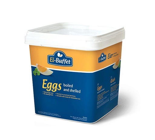 [06100380] EIPRO PEELED HARD-BOILED EGGS 60 PCS IN BUCKET
