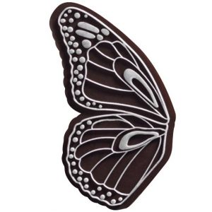 [08057950] 074268 PCB AILES DE PAPILLON CN AVEC RELIEF 2 DESIGNS 4,5X3,2 CM 72PCES ***S/CD***