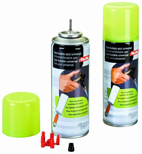 [52545071] BUTANE GAS CARTRIDGE FOR SMALL TORCH 200ML
