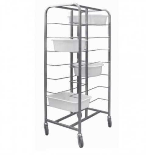 [55500206] DEEGBAK PLATENREK DUBBEL MONOBLOC 2X8 VERDIEPINGEN H181CM=STUK