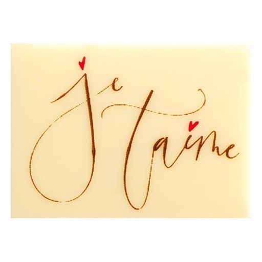 [08056916] 060986 PCB RECTANGLES CB JE T AIME 4X2,9 CM 60PCES ***s/cd***