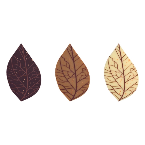 [08058120] 088138 PCB FEUILLES CN, CBC ET CB NERVURES 3 DESIGNS 4,5X2,7CM 108PCS ***S/CDE***