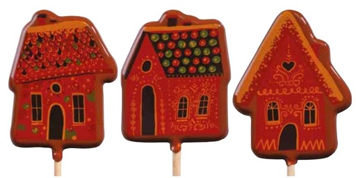 [08057567] 070435 PCB GINGERBREAD LOLLIPOPS BLISTERS FOR 45 LOTS AND 9 STICKS ***s/cd***