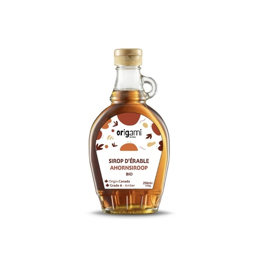 [08059013] ORIGAMI ORGANIC GRADE A AMBER MAPLE SYRUP 250ML