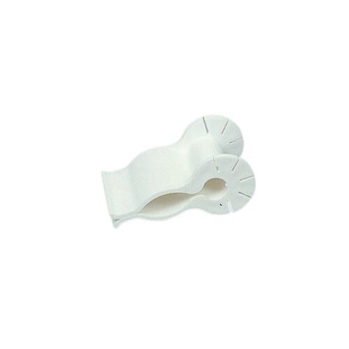 [43606028] WITTE MEERVOUDIGE PLATTE CLIPS VERPAKKING VAN 25 STUKS
