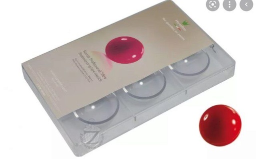 [54402134] POLYCARB HALF SPHERE PRALINE MOLD DIAM 6 CM
