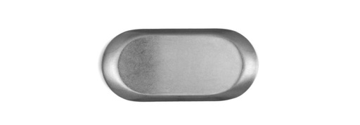 [60251732] VINTAGE STAINLESS STEEL OVAL TRAY PLATE 18X8.8CM
