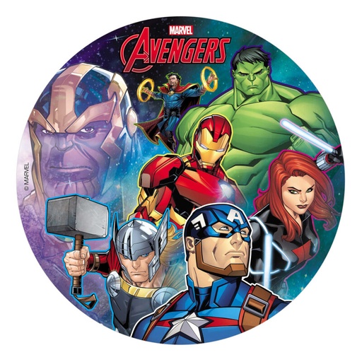 [08041936] SCHIJF IN ZETMEEL AVENGERS Ø20CM
