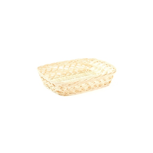 [60300052] RECHTHOEKIGE NATUURLIJKE RIETEN MAND 31X24XH6.0CM