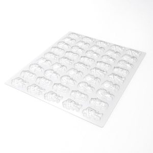 [08058003] PCB Mallen Frituren Kerst Kawaï pr 540 p. 4 designs 4,5x3 cm D. 0,7 cm 12 stuks ***s/cd***