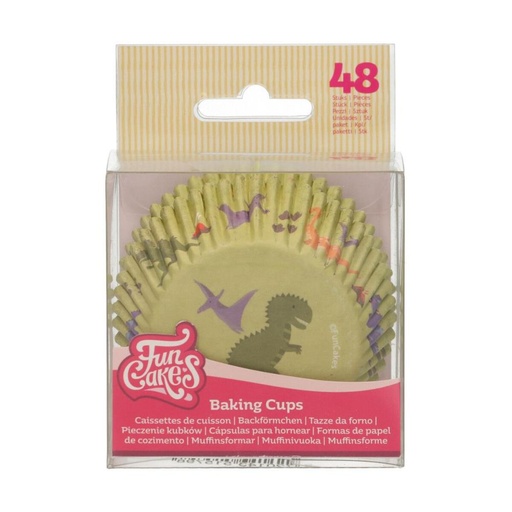 [70407311] FUNCAKES DINOSAUR CUPCAKE CASE 48 PCES