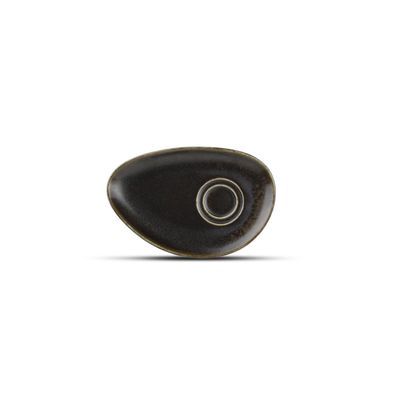 [74500475] F2D BLACK CERES OVAL SAUCER - 604617