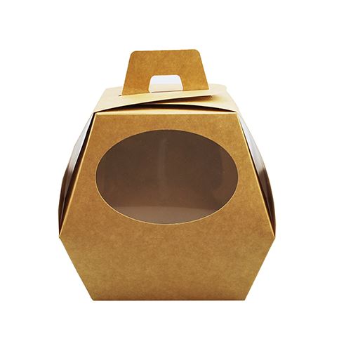 [61704015] BALLOTOEUF N°2 KRAFT AVEC FENETRE 17CM 25PCS