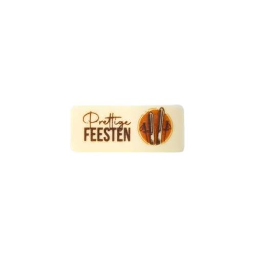 [08054981] 2015671 PRETTIGE FEESTEN SKI PLATE 5.5X2.3CM 100PCS ***S/CDE***