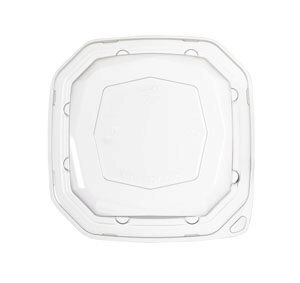 [41602951] ECOECHO RECYCLABLE LID FOR 400ML OCTABAGASSE PACK OF 50PCS