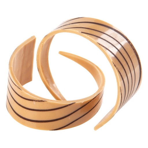 [08054039] 2035009 BOUCLE LIGNE BRUN CHOCOLAT CARAMEL 4CM 72 PCES ***S/CD***