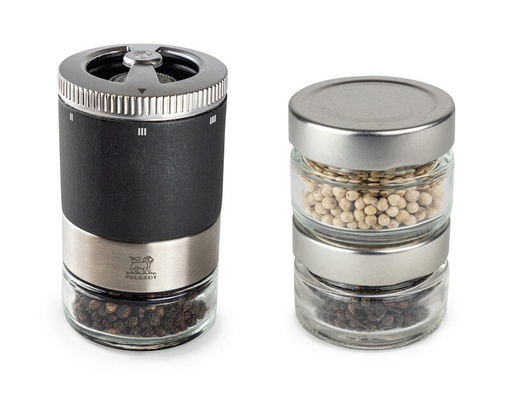 [60251538] PEUGEOT MAESTRO U'SELECT BAR POIVRE GRAPHITE 11CM  + 3 POIVRES