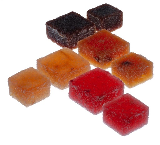 [13050033] FRUIT JELLY SQUARE 50% 2 KG