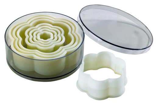 [70408739] DECOUPOIR EXOGLASS 8P FLEURS 6 PETALES  DE 1.8 A 11.5CM-CH882P