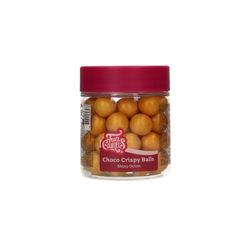 [08052522] FUNCAKES KROKANDE CHOCOLADEBOLLETJES GLANZEND GOUD 130GR