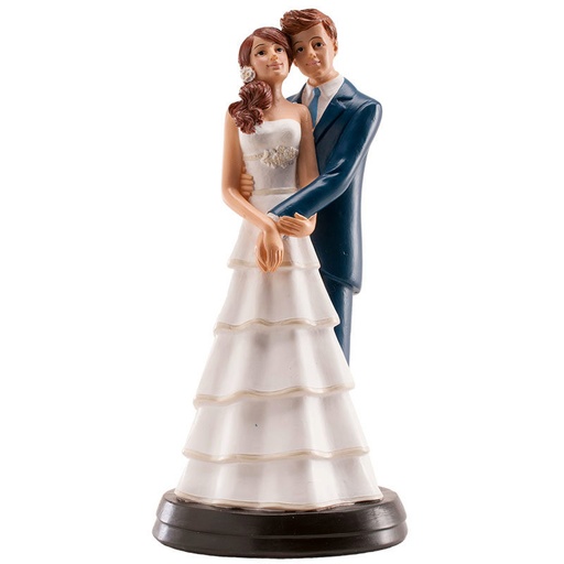 [61000075] FIGURINE COUPLE MARIES LAURA ET ALVARO RESINE 18CM
