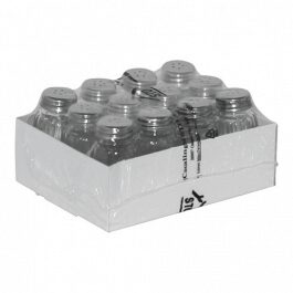 [53427229] 8 CM GLAZEN PEPERSTROOKER MET 5-GATS ROESTVRIJSTALEN DOP