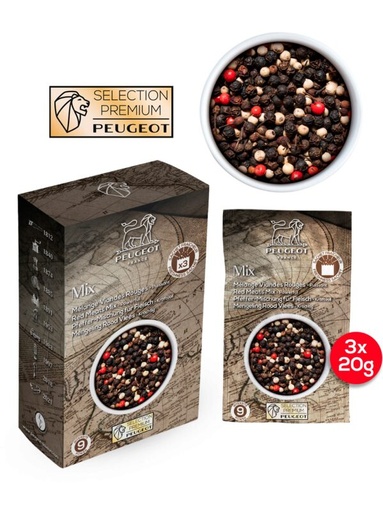 [60251542] PEUGEOT MAESTRO PEPPER MIX RED MEAT 3X20GR