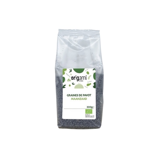 [08059036] ORIGAMI ORGANIC POPPY SEEDS 300GR