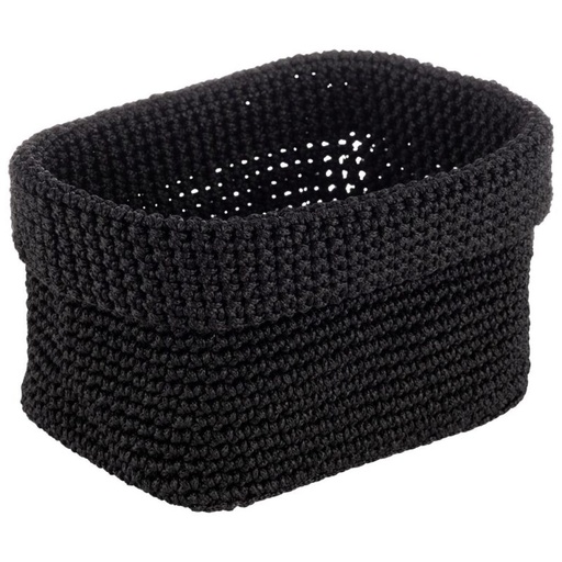 [60251536] APS BLACK BREAD BASKET ROPE HOOK 20X13.5XH10CM POLYESTER - 30395