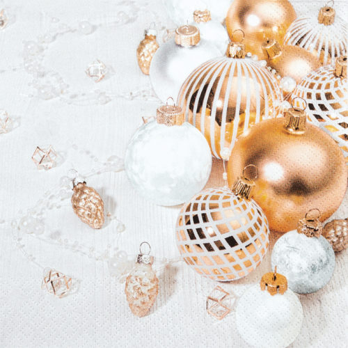 [60700758] HOME FASHION SERVETTEN 33X33CM GOLDEN GLORY PAK VAN 20 STUKS