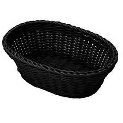 [62250503] SALEEN CORBEILLE OVALE NOIRE 23.5X16XH6.5CM