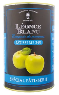 [05100589] FINE 24% FRENCH APPLE COMPOTE 4.25KG