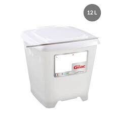 [60251030] *FDS*GILAC SEAU PLAST BLANC 12L A/BEC VERSEUR + COUVERCLE