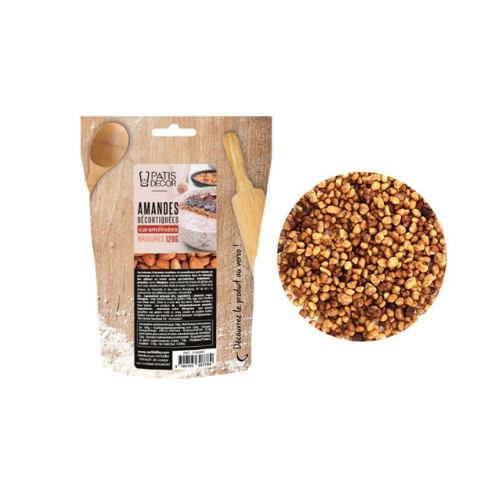 [08075319] PATISDECOR CARAMELISED ALMOND CHIPS 120GR